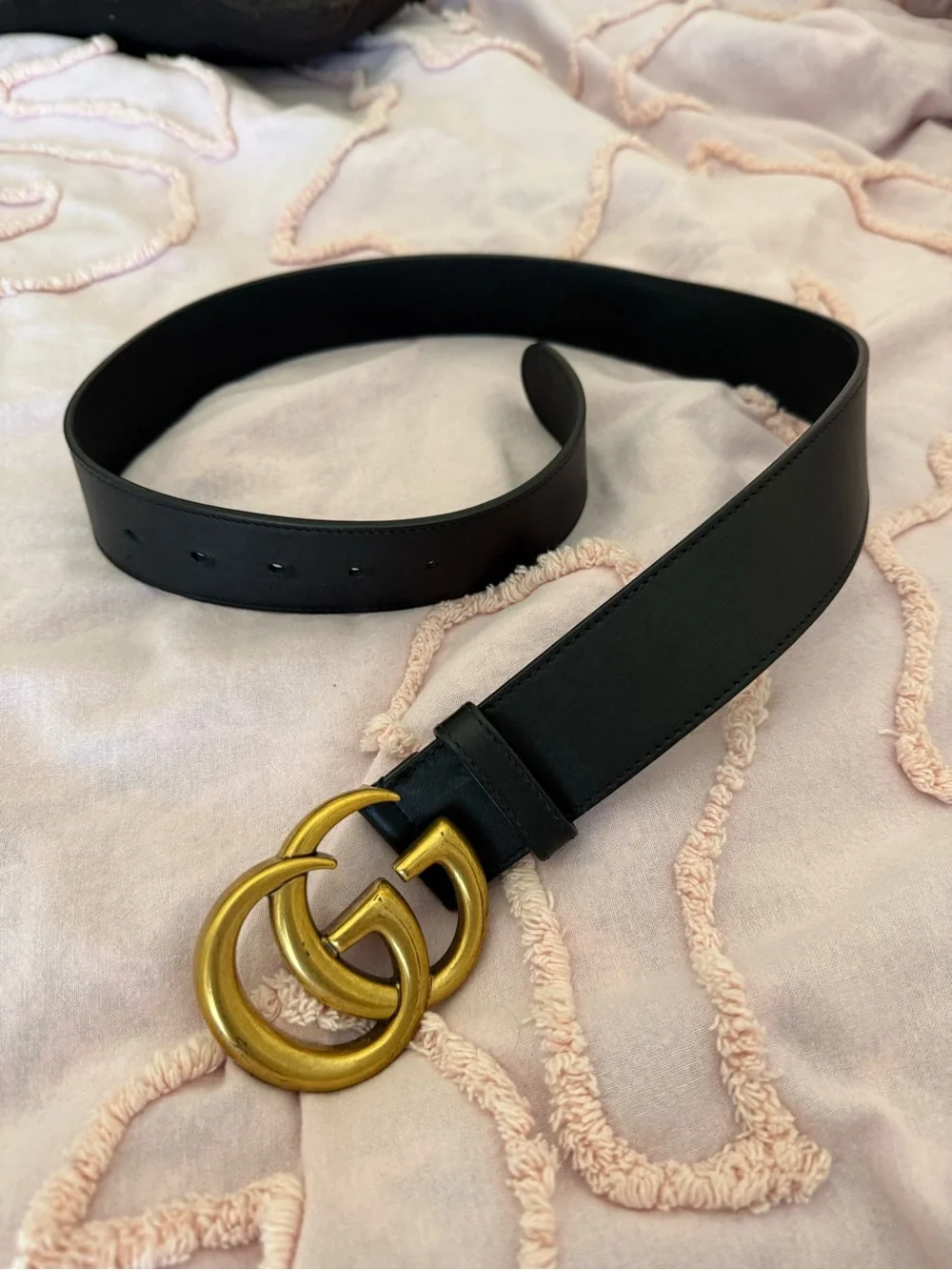 Black GUCCI Marmont Belt